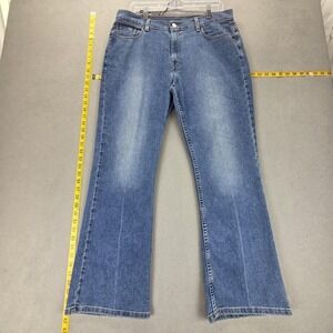Levis 515 Jeans Womens 14 Blue Bootcut Lower Rise Stretch Flare Zip Fly